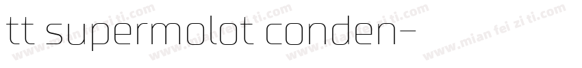 tt supermolot conden字体转换
